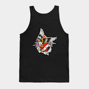 Eagle and Heart Tattoo Design Tank Top